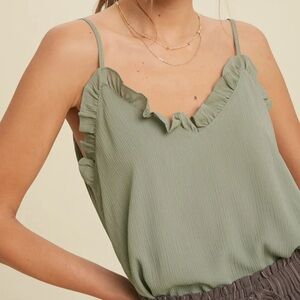 Wishlist Sage Ruffle Tank - Women’s Medium